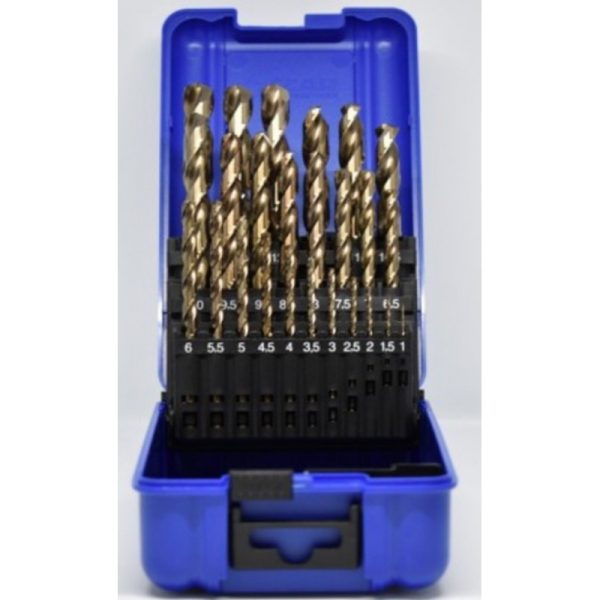 JUEGO BROCAS HSS CO 5% 25 PZAS. (1-13 mm.) TDC